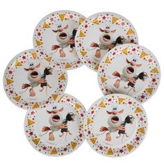 Тарелки бумажные БУБА 6 шт. PP-65185-BU Товары для праздника