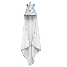 Полотенце с уголком Amarobaby Cute Love 90х90см Мечтатель белый