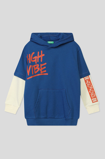Худи детское Benetton 3JLXC201M, синий, S