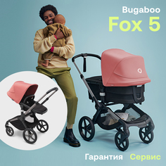 Коляска 2в1 Bugaboo Fox 5 GRAPHITE/MIDNIGHT BLACK/SUNRISE RED в комплекте
