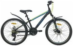 Детский велосипед Aist Rocky Junior 21 24 2024 чёрный Аист