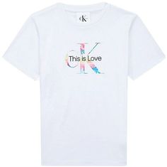 Футболка детская Calvin Klein Pride Monogram Logo T-Shirt белый 146