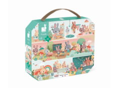 Пазл Janod День у кролика в чемоданчике 24 элемента J02601