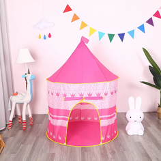 Игровая палатка TM S+S Замок принцессы розового цвета размеры 135х105 см