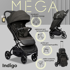 Прогулочная коляска Indigo Mega, черный