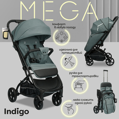 Прогулочная коляска Indigo Mega, зеленый