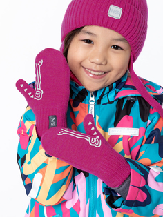 Варежки детские NIKASTYLE 14м11824, фуксия, 14