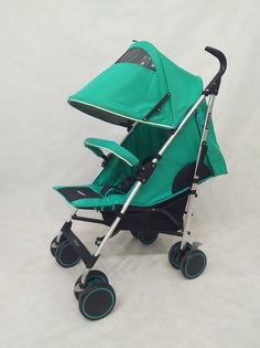 Коляска трость BabyCar LILA SL 180 с чехлом на ножки бирюзовый 6,3кг No Brand