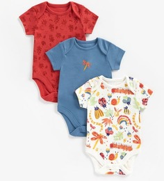 Боди (3 шт) Mothercare Bodysuit (3 Pcs) MC-ZA017, разноцветный, 56