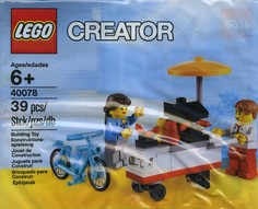 Конструктор Lego 40078 Creator Тележка с хот-догами 39 деталей