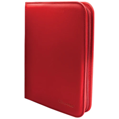 Альбом для карт Ultra Pro Vivid 4-Pocket Zippered PRO-Binder 20 листов Red 2х2