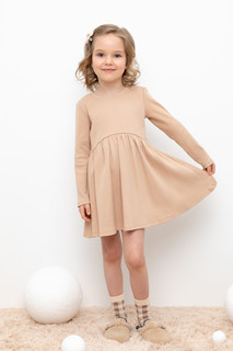 Платье детское CROCKID М 2858 KASH, нежный бежевый, 104