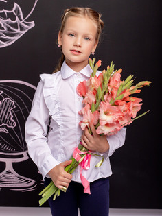Блузка детская Batik Блузка Евгения (005 ш23), белый, 146 Батик