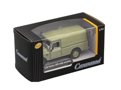 Машинка Cararama Land Rover Series 109 Pickup с тентом хаки 1 43 арт 7867
