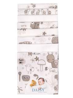 Салфетки для кормления Daisy, 8 шт беж