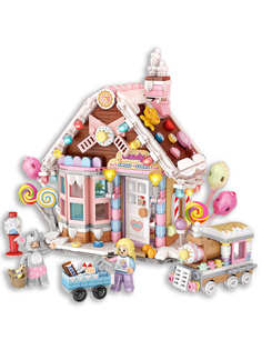 Конструктор LOZ mini Кондитерская 781 деталь, 1224 Candy house Street mini Series