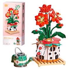 Конструктор LOZ 1285 Красный ок в горшке, Micro Plants, 703 дет
