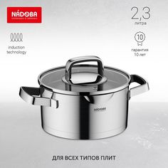 Кастрюля NADOBA 726113 2,3 л серебристый