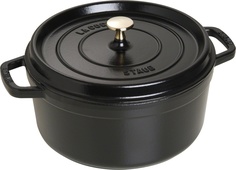 Staub Кокот круглый, 26 см (4.6 л), черный