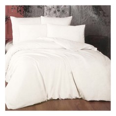 Комплект постельного белья La Besse Премиум семейный сатин белый