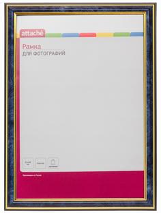 Рамка Attache А4 21х30 см пластиковый багет 20 мм синяя 849321 No Brand