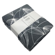Плед микрофибра Gardenia 180x200 темно-серый Belezza