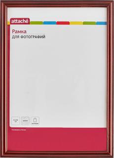 Рамка А4(21х30)ATTACHE коньяк+лак,деревян.фигур.багет 14мм,настен Sima Land