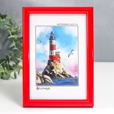 Фоторамка пластик "Палитра" 10x15 см, красный Solmax