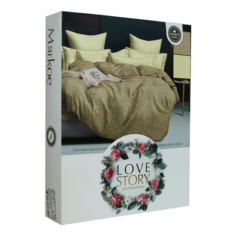 Комплект постельного белья ОТК Love story полутораспальный жаккард полисатин 70x70 см