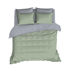 5208/50 КПБ сем."Актуал" н(2)50*70 сатин гладкокр.ШАЛФЕЙ (сер/фисташка) Mona Liza