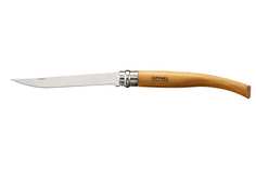 Нож Opinel серии Slim №12, филейный, клинок 12см, нержавеющая сталь, матовая полировка, ру