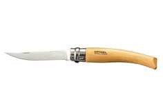 Нож Opinel серии Slim №08, филейный, клинок 8см, нержавеющая сталь, матовая полировка, рук