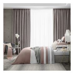 Комплект постельного белья Togas Эдем Евро-макси Эвкалиптовое волокно розовый с белым