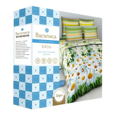 Комплект постельного белья Василиса евро бязь разноцветный
