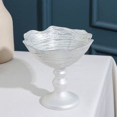 Конфетница «Античная роза», d=15 см, цвет платиновый Akcam