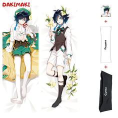 Наволочка + подушка + сумка Дакимакура Венти Геншин 0917 180x60 Dakimaki