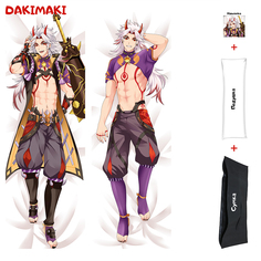 Наволочка + подушка + сумка Дакимакура Аратаки Итто 0937 180x60 Dakimaki