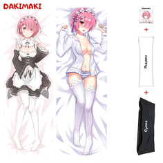 Наволочка + подушка + сумка Дакимакура Рам Ре Зеро 0199 150x50 Dakimaki
