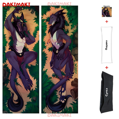 Наволочка + подушка + сумка Дакимакура фурри Сергал 0691 150x50 Dakimaki