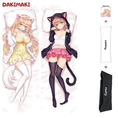 Наволочка + подушка + сумка Дакимакура Мисаки Сёкухо и Микото Мисака 0848 150x50 Dakimaki