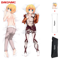 Наволочка + подушка + сумка Дакимакура Армин Арлерт 0919 150x50 Dakimaki