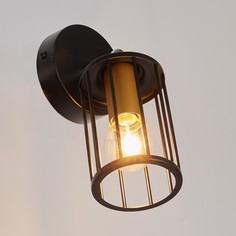 Бра спот 46941/1 1хE14 40W черный 10х18х16 см No Brand