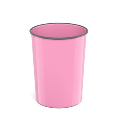 ErichKrause Корзина для бумаг 13.5л ErichKrause Pastel, литая, пластик, розовая