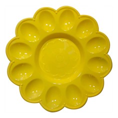 Подставка для яиц Пасхальная тарелка пластик 24 см No Brand