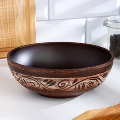 Миска для Борща "Орнамент", 0,8 л. 5,5 х 17,5 х 17,5 см No Brand