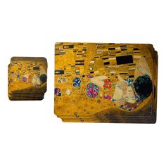 Подставки GenLex Поцелуй с костерами 21,5 х 29 см 4 шт