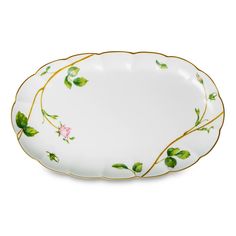 Блюдо сервировочное овальное Narumi Цветущая роза 23 см