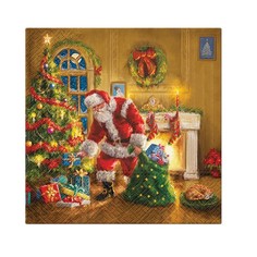 Салфетки бумажные Paw Decor Collection Дед Мороз здесь 3 слоя 33 х 33 см 20 шт