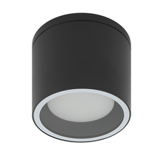 Светильник накладной ЭРА Ромбо GX53 IP54 черный ERA