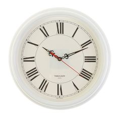 Часы настенные круглые "Классика",белый обод, d-31 см Troika